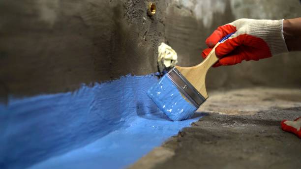 Commercial Waterproofing project at a Christiansburg, VA business property by SJ Waterproofing Pros